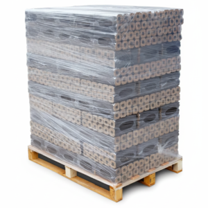 Pini Kay  Premium Buchenbriketts 960 kg Palette – 100 % Buche mit hoher Heizleistung