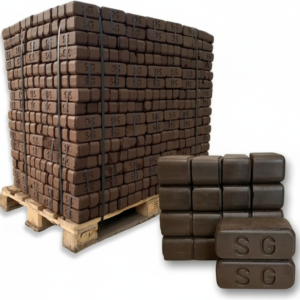 Feuerpracht Premium Torfbriketts 960 kg Palette – Lange Brenndauer