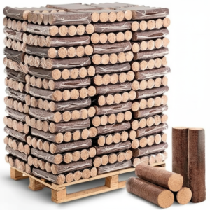 holz4home Hartholzbriketts 960 kg Palette – Premium Holzbriketts mit langer Brenndauer
