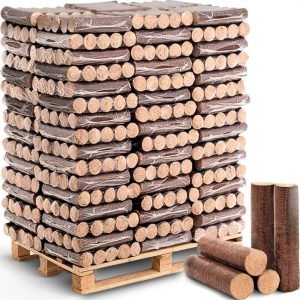 holz4home® Hartholzbriketts – 960 kg – lange Brenndauer