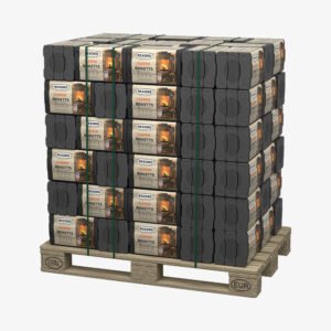 REKORD 10 kg Braunkohlebriketts Folie als PAL (90 x 10 kg)